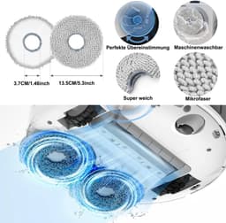 Geschikt voor Dreame L20 Ultra/L20 Ultra Complete accessoireset bevat: 2 rolborstels, 6 stofzakken, 4 dweilpads, 6 zijborstels en 2 filters. Het betreft een reserveonderdelen- en accessoireset geschikt voor robotstofzuigers. — thumbnail 2