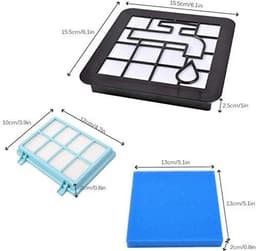 Drie filterpatronen van het model FC9331/09, Geschikt voor Philips stofzuigers FC8010/02, FC9332/09, FC9329, . Vervangende filterpatronen geschikt voor stofzuigers zonder zak. Accessoires voor de PowerPro Compact Cyclone 5. — thumbnail 2