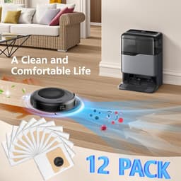 12 Stuks stofzakken geschikt voor Eufy Omni C20, C10 robotstofzuigers - Stofzuigerzakken - vervangende accessoires met grote capaciteit — thumbnail 5