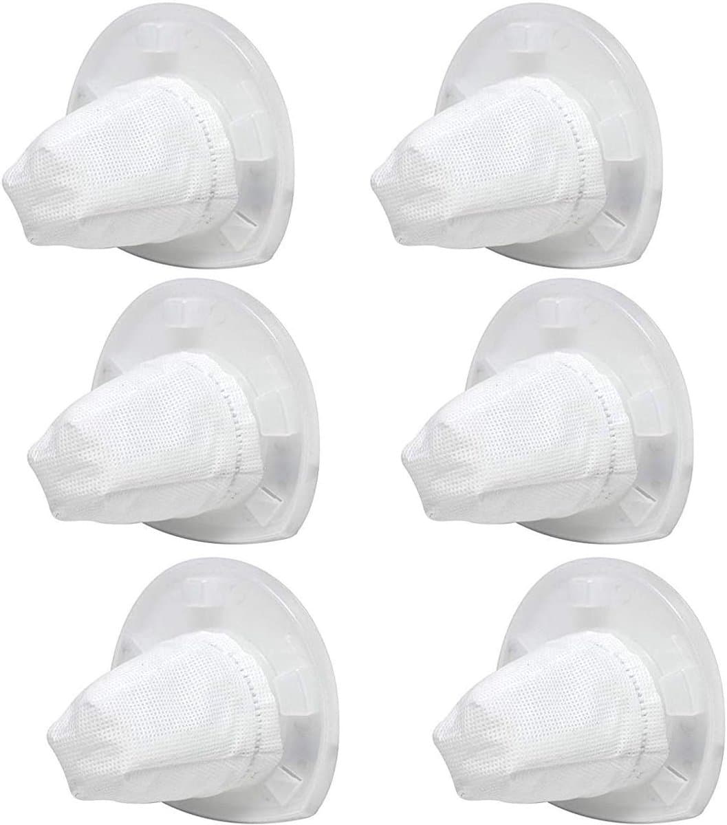 6 stuks - Stofzuigerfilterpatronen - Geschikt voor HEPA-vervangingsfilters - Compatibel met Black & Decker VF110 - Filteraccessoires - Wit — afbeelding 1