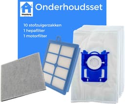 Kleanburg® - Geschikt voor Philips Performer Silent - Onderhoudsset - 10 Stofzuigerzakken - 1 HEPA-filter - 1 Motorfilter — thumbnail 2
