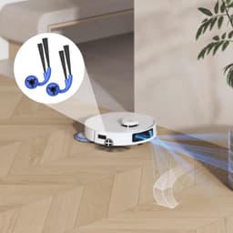 6 Stuks Zijborstels gescht voor Ecovacs X9/X9Pro - Stofzuigeronderdelen — thumbnail 4