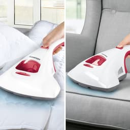 CLEANmaxx mijtstofzuiger met UV-C-licht en 2 EPA-filters, handstofzuiger voor matrassen voor mensen met allergieën, anti-mijt matrasreiniger die 99,9% van alle mijten, bacteriën en bedwantsen vernietigt — thumbnail 4