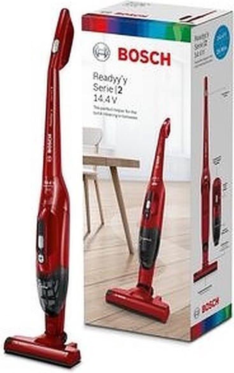 Bosch Serie 2 BBHF214R - draadloze steelstofzuiger - Zakloos - Rood — afbeelding 1