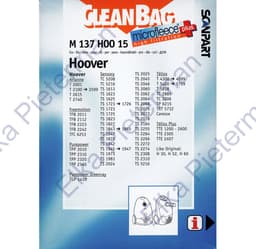 CleanBag stofzuigerzakken 4 stuks - Geschikt voor Hoover Arianne Freemotion Purepower Sensory Telios - H30 H52 H60 - Inclusief 1 filter - Alternatief — thumbnail 4