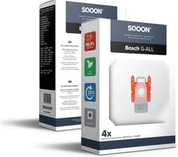 SQOON® Stofzuigerzak geschikt voor Bosch & Siemens BBZ16GALL / BBZ41FGALL Series - Alle Bosch & Siemens stofzuigers | Rode aansluiting - 4 stuks — thumbnail 5