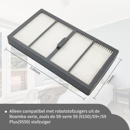 Replacements® HEPA Filters geschikt voor Irobot Roomba S9 - 5 stuks — thumbnail 2