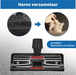 DEGG® - Stofzuigermond universeel - Zuigmond - Parketborstel - Stofzuigerborstel universeel - Geschikt voor Miele, Philips, AEG, Electrolux, Nilfisk, Rowenta etc. - 30 tot 37mm - Premium kwaliteit — thumbnail 5