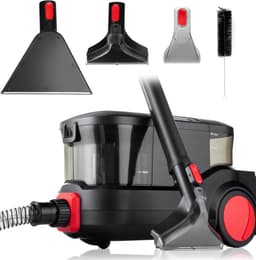 RONN® Tapijtreiniger machine - Tapijtreiniger - Tapijtreiniger apparaat - Zwart/Rood - ‎52cm x 28cm x 29cm — thumbnail 1