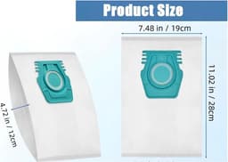 8-delige vervangende stofzuigerzakken-compatibel met Miele Guard L1 S1-serie stofzuigers — thumbnail 5