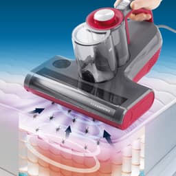 CLEANmaxx 3-in-1 mijtzuiger met 55 °C hete lucht, UV-C-licht en 15 kPa zuigkracht | Matraszuiger verwijdert 99,9% van de mijten | HEPA-filter voor mensen met allergieën en ultrasoon geluid, ideaal voor matrassen en bekleding — thumbnail 2