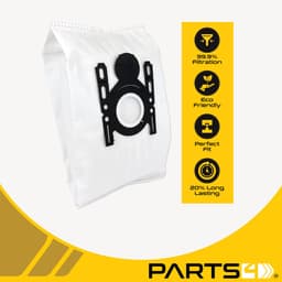 5 Stofzuigerzakken PARTS4® geschikt voor Bosch / Siemens G ALL | Made in Europe | Passend in o.a. Free'e, Ergomaxx'x, In'genius, Serie 8, Serie 4, SI52, SI69, NR150+ — thumbnail 4