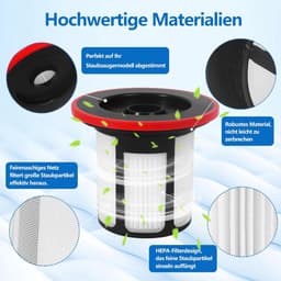 Filter - 2 Stuks Geschikt voor Bosch Unlimited Serie 6 Accustofzuiger - Stofzuiger onderhoud en reinigings accessoires - Stofzuigerfilter - hepa filter - stofzuigerfilter - Vervangingsfilter - Stofzuiger Onderdeel — thumbnail 3