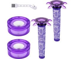 Filters voor Dyson V8 Advanced (SV25) Stervormige voorfilterkit + HEPA-filter Geschikt voor V8 Nieuwe Generatie 2023+ Vervangt 965661-05 967478-05 Phonillico®