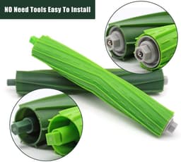 Dailygoody - Rubber Roller Borstel Vervanging - Hoogwaardige kwaliteit - Duurzaam - Geschikt voor iRobot Roomba S9 en S9 Plus - 2 Set voor optima — thumbnail 3