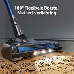 Draadloze steelstofzuiger - Lichtgewicht model - Huis snel schoonmaken - Krachtige zuigkracht 23kPa - 35 min looptijd - Blauw — thumbnail 4