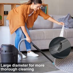 Dailygoods- Spleetmondstuk flexibel 620 mm - Stofzuigeraccessoires - Universeel voor 32 mm - Zuigmond - Reinigen onder meubels - Zacht rubber. - Stofzuigermondstuk — thumbnail 5