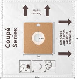 Dailygoody - Stofzuigerzakken Nilfisk Coupe Neo - 12 Stuks - Sterke Kwaliteit - Geschikt voor Nilfisk One - Vervangende Zak - Ideaal voor Huishoudens ... — thumbnail 4