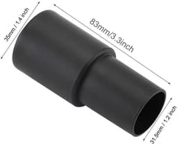 Dailygoods - Vacuum Cleaner Hose Set - Adapter Set - Zwart - 5-delige set - Geschikt voor 32-35mm adapters - Inclusief converter onderdelen — thumbnail 5