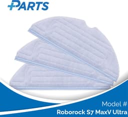 Roborock S7 MaxV Ultra Dweilpads (3 Stuks, Plus.Parts® alternatief voor 8.02.0081) — thumbnail 1