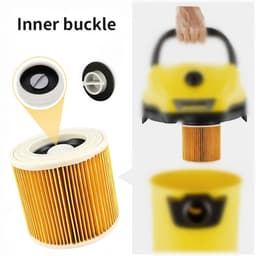 Vervangende stoffilterzakken voor Karcher stofzuigers- inclusief cartridge HEPA-filter voor de modellen WD2250- WD3.200- MV2- MV3 en WD3. — thumbnail 5
