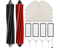 Kit d'accessoires voor robotaanzuiger Roborock Q8 Max/Q8 Max+/Q5 Pro-stukken voor vervanging voor robotstofzuiger Roborock Q8 Max/Q8 Max+/Q5 Pro-stukken voor vervanging 2 Brosse à rouleau 4 Filters 4