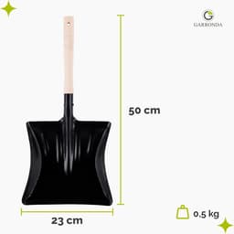 Stofblik en Handveger Set met Houten Bezem - Compact & Efficiënt Schoonmaken voor Thuis en Werk — thumbnail 4