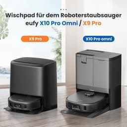 Vervangende mopdoekset compatibel met Eufy X10 Pro Omni en X9 Pro, 8 stuks microvezel, wasbaar — thumbnail 4