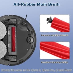 Vervangende Accessoireset voor Roborock Qrevo S, Qrevo Pro en Qrevo Plus Robotstofzuiger - 1 Hoofdborstel, 4 Zijborstels, 2 HEPA-Filters, 4 Dweilpads, 6 Stofzakken en Reinigingsborstel — thumbnail 5