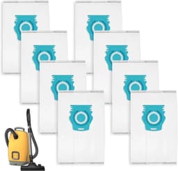 Vervangende stofzakken geschikt voor Miele Guard M1/S1/L1-serie - lekvrij - 3.5 L capaciteit - 8 stuks — thumbnail 5