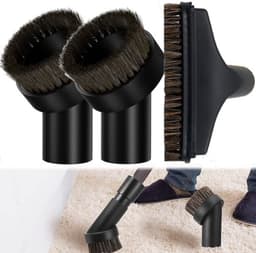Universele Stofzuigerborstel, 32 mm Stofborstel, Zwart Meubelborstel Voor Stofzuiger, Paardenhaar Borstel Vacuüm Bijlagen Stofborstel, Cleaning Tools Stofborstels Vervanging (3) — thumbnail 1
