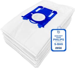 Lumors VOORDEELVERPAKKING 2X10XStofzuigerzakken+2xfilter Microvezel - Geschikt voor Philips, Electrolux en AEG S-Bag (Classic/Long Performance) - Alternatief voor Originele S-Bag Zakken — thumbnail 3