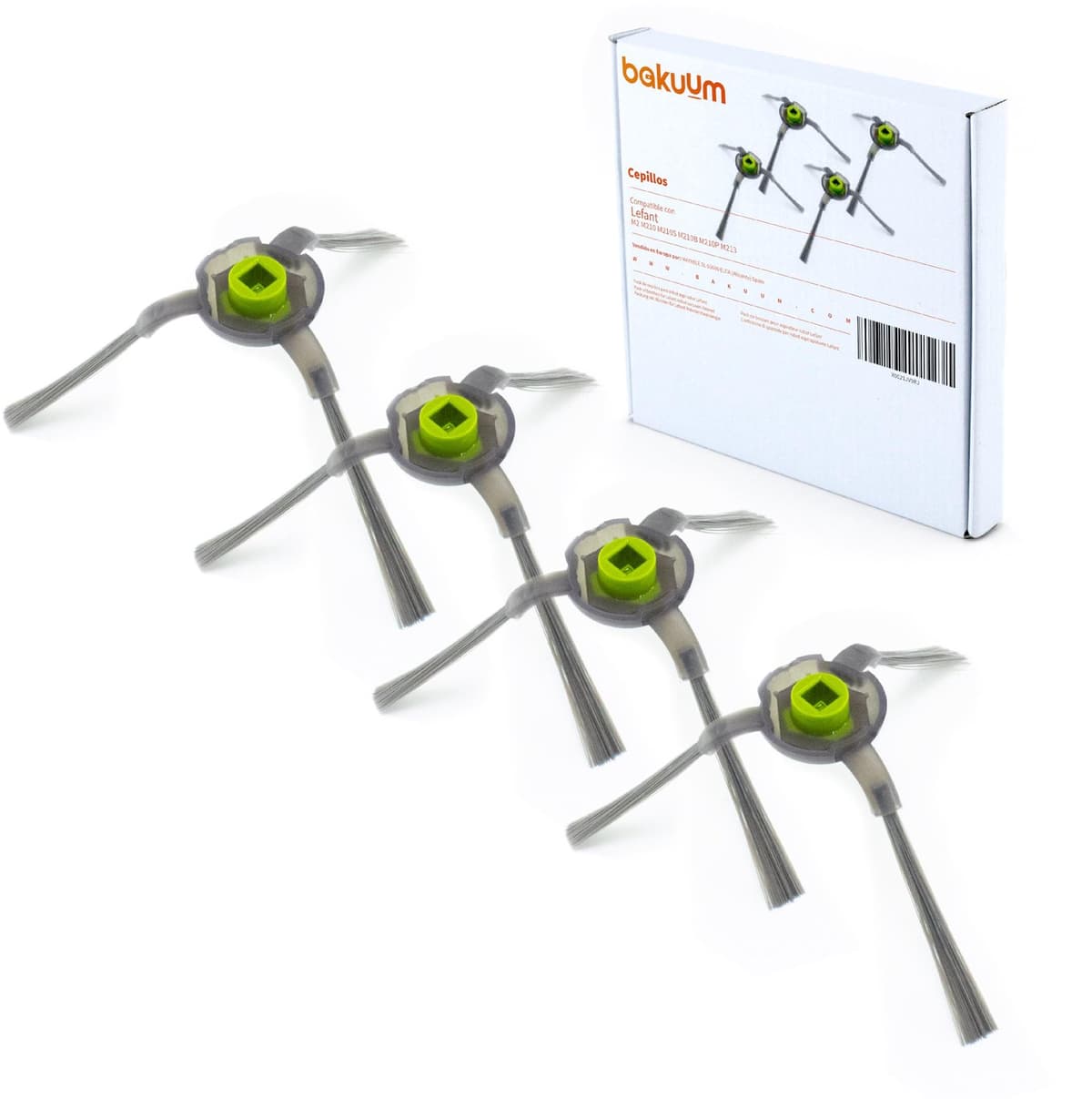 Zijborstelset voor robotstofzuiger - 4 stuks — afbeelding 1