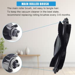 Accessoireset - Geschikt voor Eufy G50 & L60 Hybrid (SES) - L60 - L60 SES - L50 - L50 SES - Onderdelen - voor robotstofzuiger - Met HEPA Filters, Roller, Zijborstels, Mopdoeken & Stofzakken - Vervangingsonderdelen - 17-Delige Set — thumbnail 3