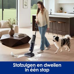 Tineco FLOOR ONE i6 Stretch Plus - Nat en droog stofzuiger en dweil - 180° Lay-Flat - 20.000Pa Zuigkracht - 85°C Warme lucht drogen - 40 minuten accu - Double-Sided schoonmaak methode - Anti-Tangle Stofzuiger voor dieren haren — thumbnail 3