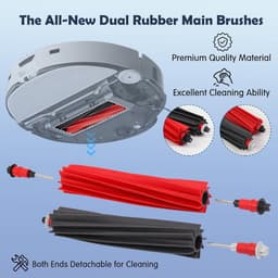 Accessoires gescht voor Roborock S8 MaxV Ultra Stofzuiger, 2 Hoofdborstels, 4 HEPA-filters, 4 Dweilen, 4 Zijdoppen, 4 Stofzakken, 4 Zijborstels, 1 Zelfreinigende Borstel, 1 Borstelset — thumbnail 4