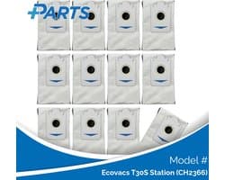 Ecovacs Deebot T30S AI Stofzakken (12 Stuks, Plus.Parts® alternatief voor DDB030025)