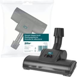 Sillar, borstel voor stofzuiger, stofzuigerborstel met wieltjes, met beweegbare bevestiging, universele, vervangingsonderdeel, geschikt voor stofzuiger ø32-38mm, 1 stuck — thumbnail 1
