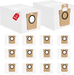 12 stuks stofzakken, gescht voor Xiaomi X10+, X20+, X10/X20 Plus, stofzakken, accessoires, compatibel met Dreame L10s Pro Ultra Heat, L20 Ultra, L10s Ultra, filterzakken voor robotstofzuiger — thumbnail 1