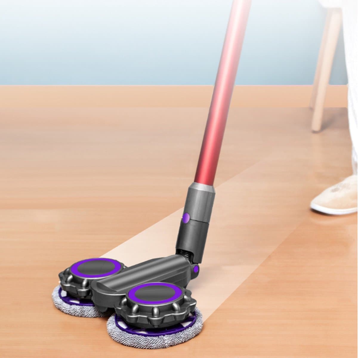 geschikt voor Dyson V7 V8 V10 V11 Stofzuiger Elektrische Mop Hoofd Onderdeel Krachtige Reiniging Mop Hoofd Nat En Droog Met Water tank droog mop, natte mop, waxen, stofzuigen vier in een, multifunctionele machine — afbeelding 1