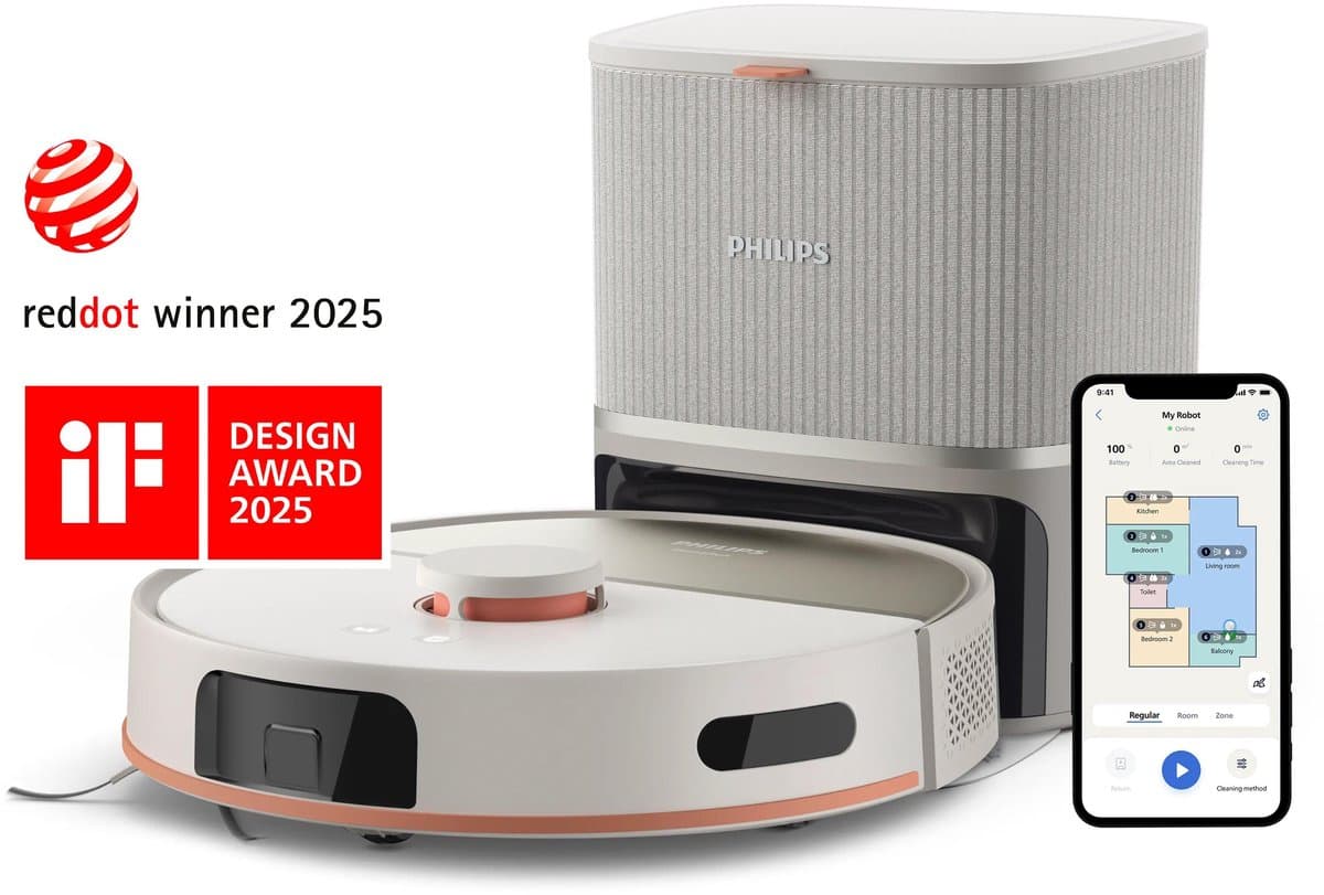 Philips XU5100/20 robotstofzuiger - 2-in-1 stofzuigen en dweilen - lasernavigatie - krachtige zuigkracht - app-bediening — afbeelding 1