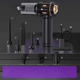 REDOM Stofzuiger 22.000 Pa – Draadloze handstofzuiger met krachtige zuigkracht – 3 standen – Borstelloze motor – 4-in-1 zuigen, blazen, opblazen en vacuüm trekken – Auto en huis — thumbnail 3