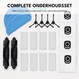 ZENC® Complete Accessoireset Geschikt voor Rowenta en Tefal X-plorer Serie 75 S+ - Robotstofzuiger - Onderhoudsset - HEPA-filters - Borstels - Stofzakken - Dweilpads — thumbnail 2