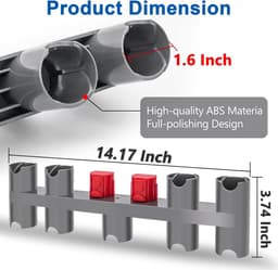 Stofzuiger Onderdeel -Wandbeugel -Geschikt voor Dyson V7 / V8 / V10 / V11 - Docking Station Holder - Organizer - Cordless Steelstofzuiger - Geen rommelige gereedschappen meer - Geen boren vereist — thumbnail 4