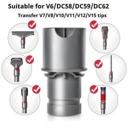 Een V7V8V10V11V12V15 compatibele slangadapter en stofzuigeraccessoire, Geschikt voor Dyson DC- en V6-serie stofzuigers, ideaal Geschikt voor thuis, campers, kantoren en andere locaties. — thumbnail 5