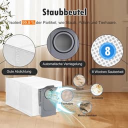 26 stuks accessoires geschikt voor Roborock QV 35A/QV 35S robotstofzuiger, 2 hoofdborstels, 6 stofzakken, 6 dweilpads, 4 HEPA-filters, 6 zijborstels, 1 reinigingsborstel, 1 schroevendraaier — thumbnail 3