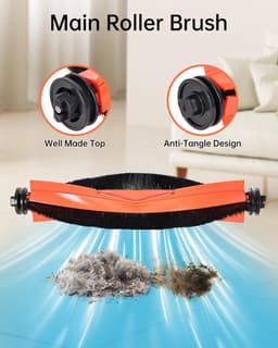 Accessoiresset - 20-delige - Geschikt voor Xiaomi X20+ X10+ X10 PLUS Robotstofzuiger - 2 Hoofdborstel, 6 Dweilpads, 6 Zijborstels, 6 Filters — thumbnail 4