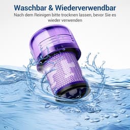 2 stuks V12 filters vervangingsfilters voor Dyson V12 Detect Slim Absolute extra stofzuiger - onderdeelnummer 971517-01 — thumbnail 3