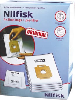 Nilfisk Stofzuigerzakken voor Extreme en King series - 4 Stuks — thumbnail 1