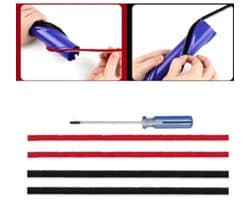 Compatibel met Dyson V8/V10/V11: 4 pluche strips + schroevendraaier